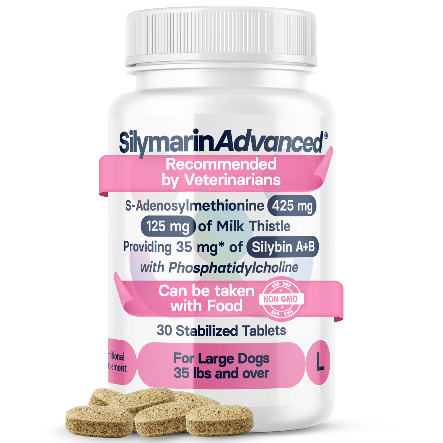SilymarinAdvanced®
for Large Dogs
35 lbs and over
